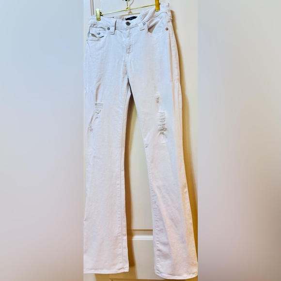 True Religion Becca White Flare Wide Leg Jeans Size 29. - Picture 1 of 8